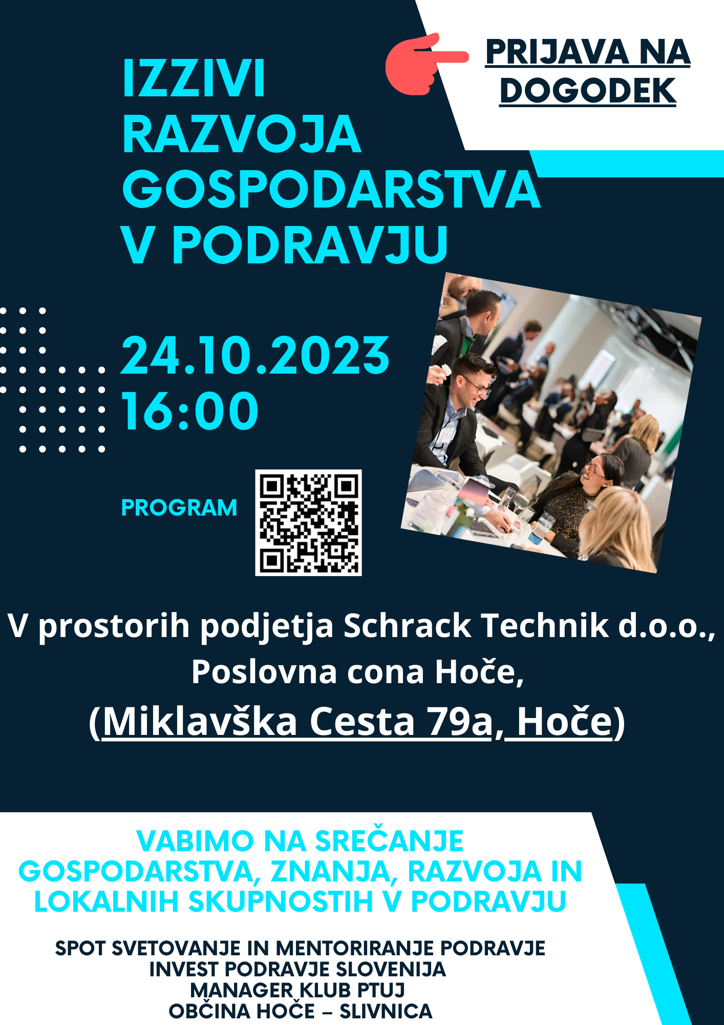 flyer Izzivi razvoja gospodarstva v Podravju 24.10.2023